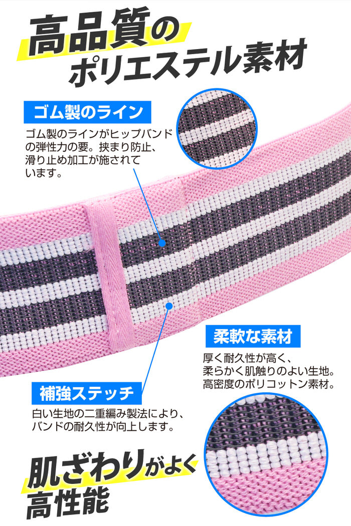 お家で美尻 ヒップバンド Hip Resistance Band