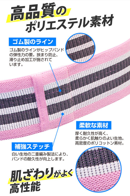 お家で美尻 ヒップバンド Hip Resistance Band
